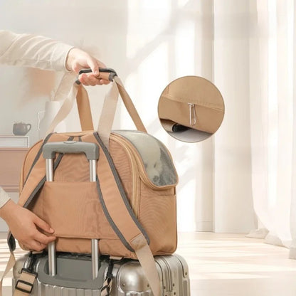 Sac de transport chien Sac'Patte™ : confort ET CHIC partout