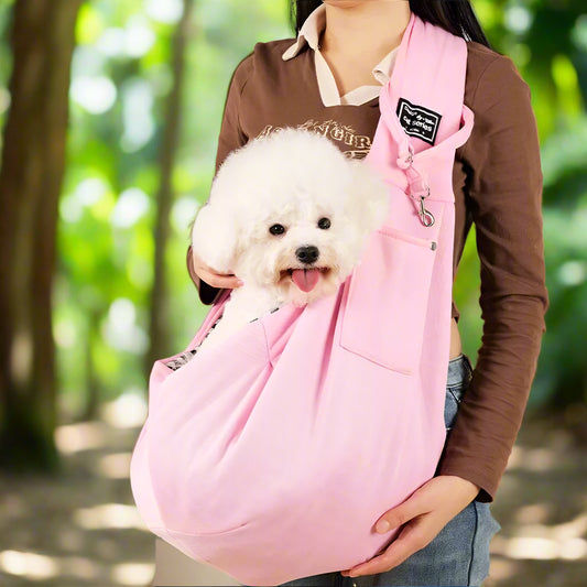  Sac pour chien Baladou™- bandoulière offre un cocon rassurant pour votre animal. 