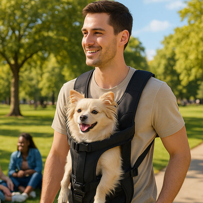 Sac transport chien-WoufPack™ conçu pour le bien-être
Sécurité et confort pour vous deux