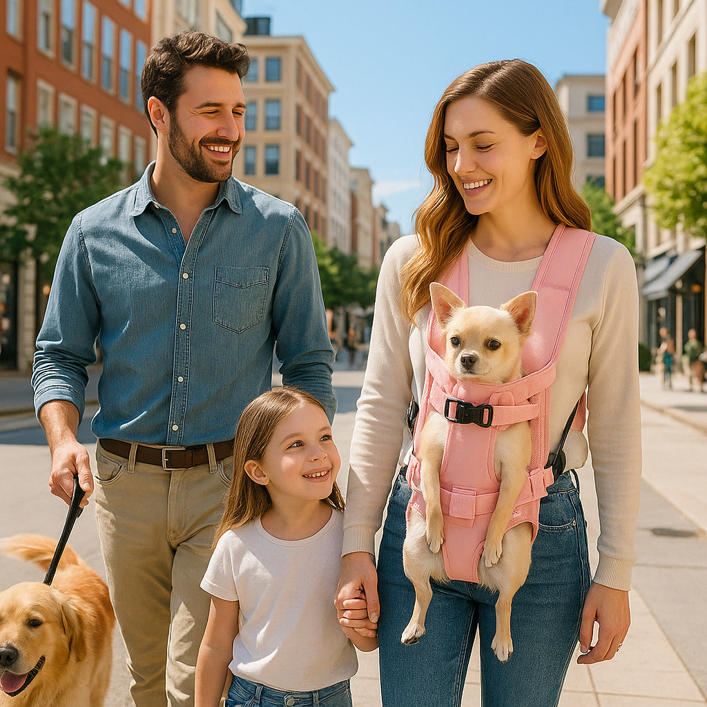 Sac transport chien-WoufPack™ conçu pour le bien-être
Sécurité et confort pour vous ET EN famille
