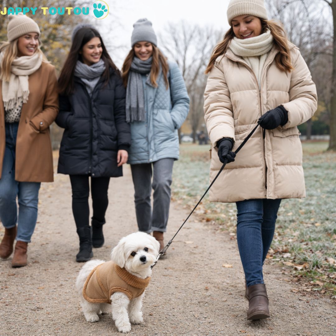 Vêtement chien | JappyFur Comfort™ :Doublure intérieure: douce type sherpa ou polaire