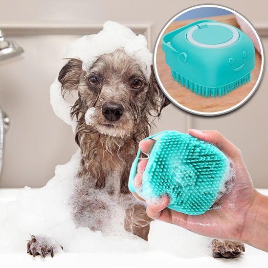 Brosse de bain pour animaux 2 en 1 | chien - Jappy Toutou