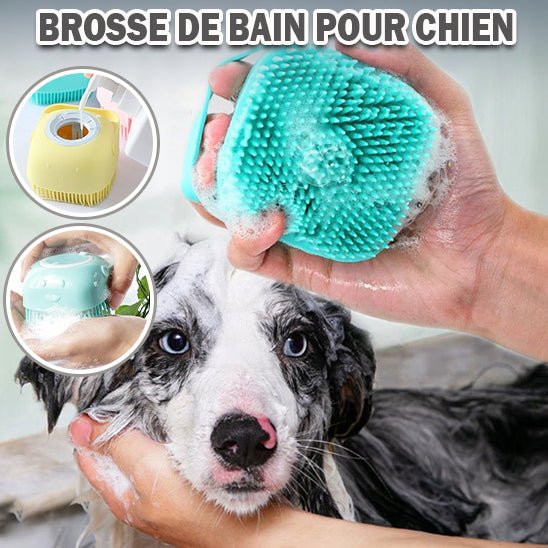 Brosse de bain pour animaux 2 en 1 | chien - www.JappyToutou.com