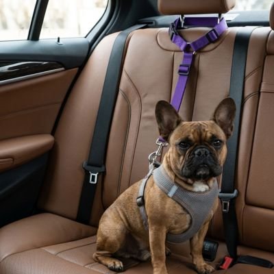 Ceinture de sécurité pour chien • JappyRouteSerein™ : maintient l'animal en position