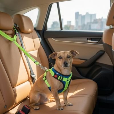 Ceinture de sécurité pour chien | JappySafe2™ : Matériau résistant et durable