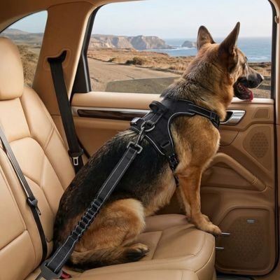 Ceinture de sécurité pour chien  • Protection JappyRide™ : Longueur modulable