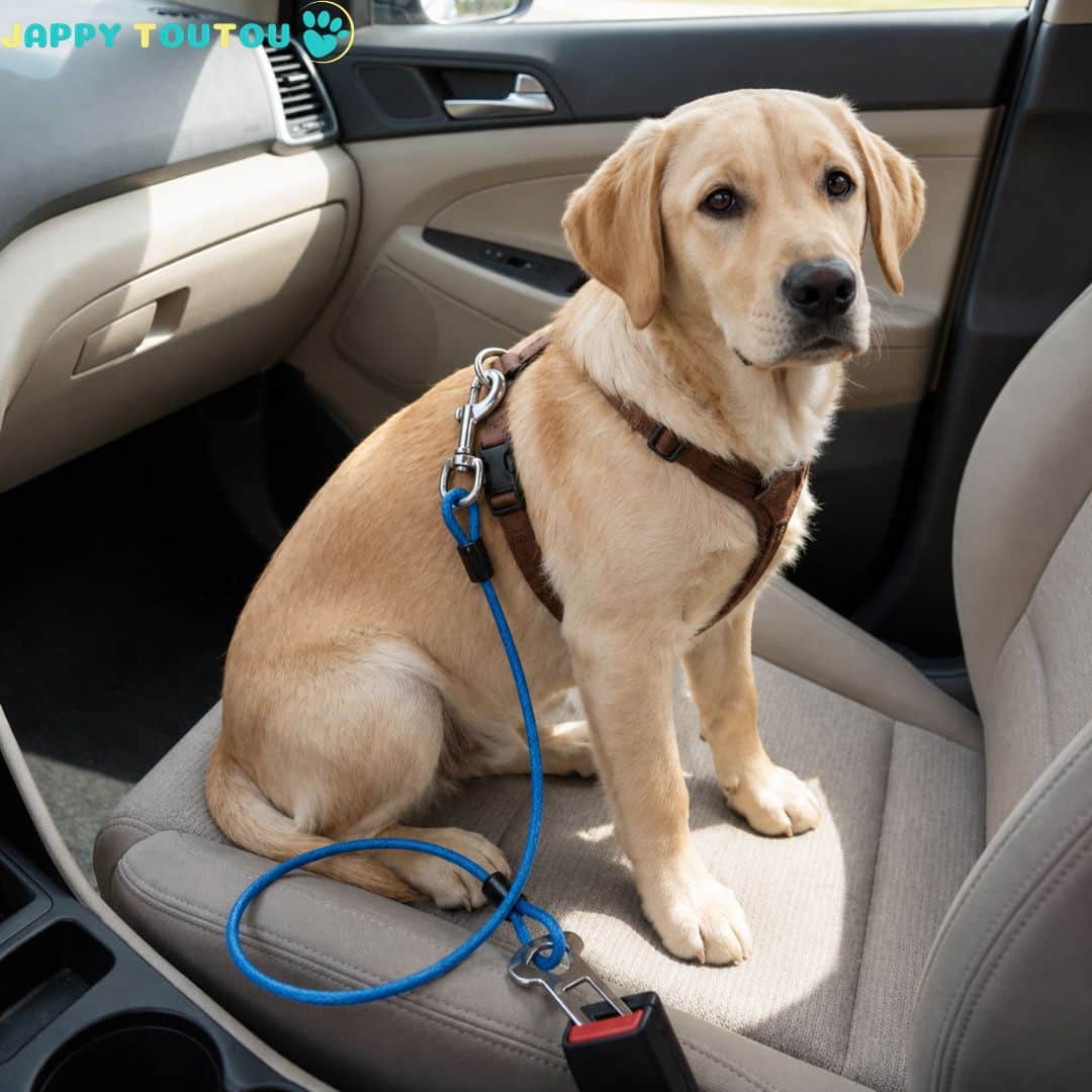 Ceinture de sécurité pour chien | Sangle Auto JappySérénité™ - Jappy Toutou