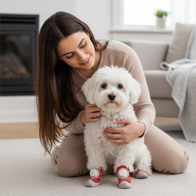 Chaussures pour chien | JappyPawShield™ : Confort thermique: Isolation 