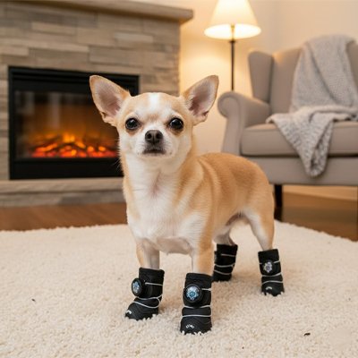 Chaussures pour chien | JappyPawShield™ : Semelle antidérapante