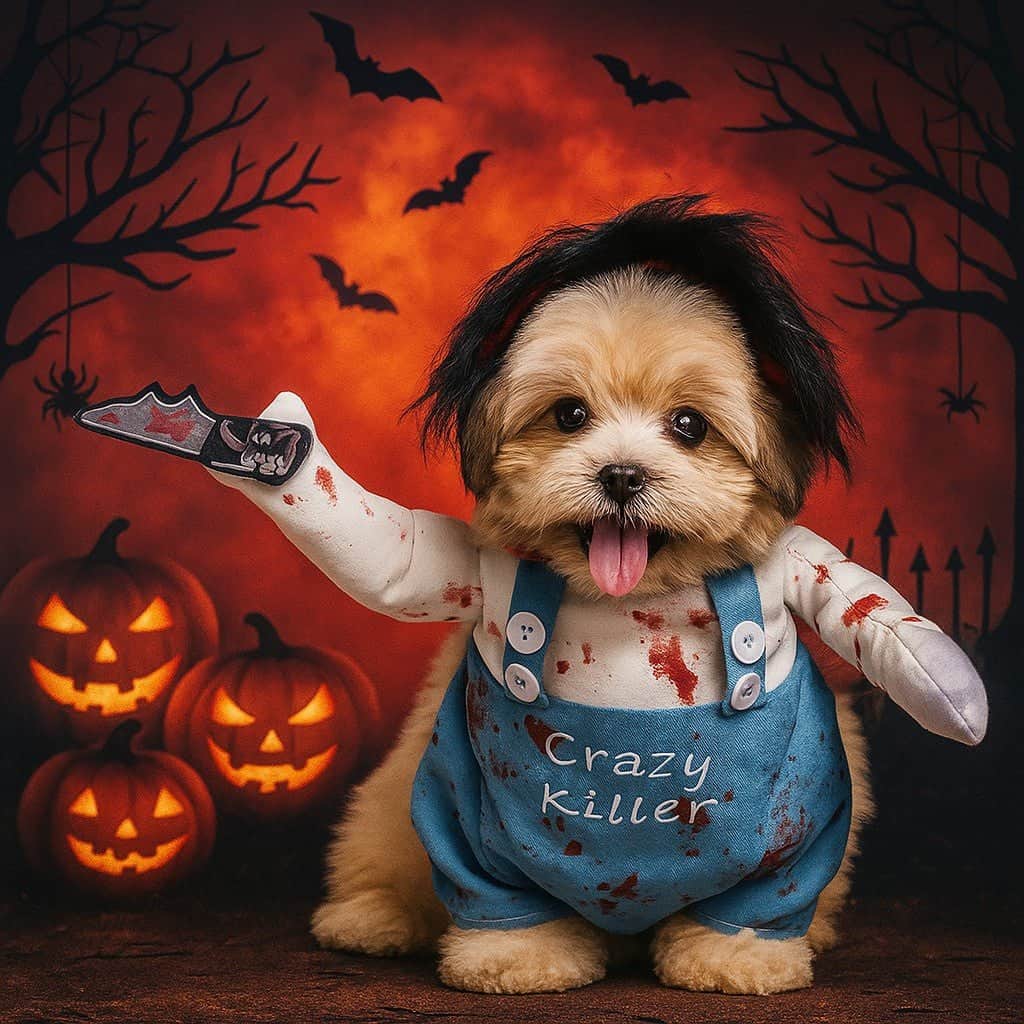 Déguisement chien | Chucky - Halloween Terrifiant - Jappy Toutou