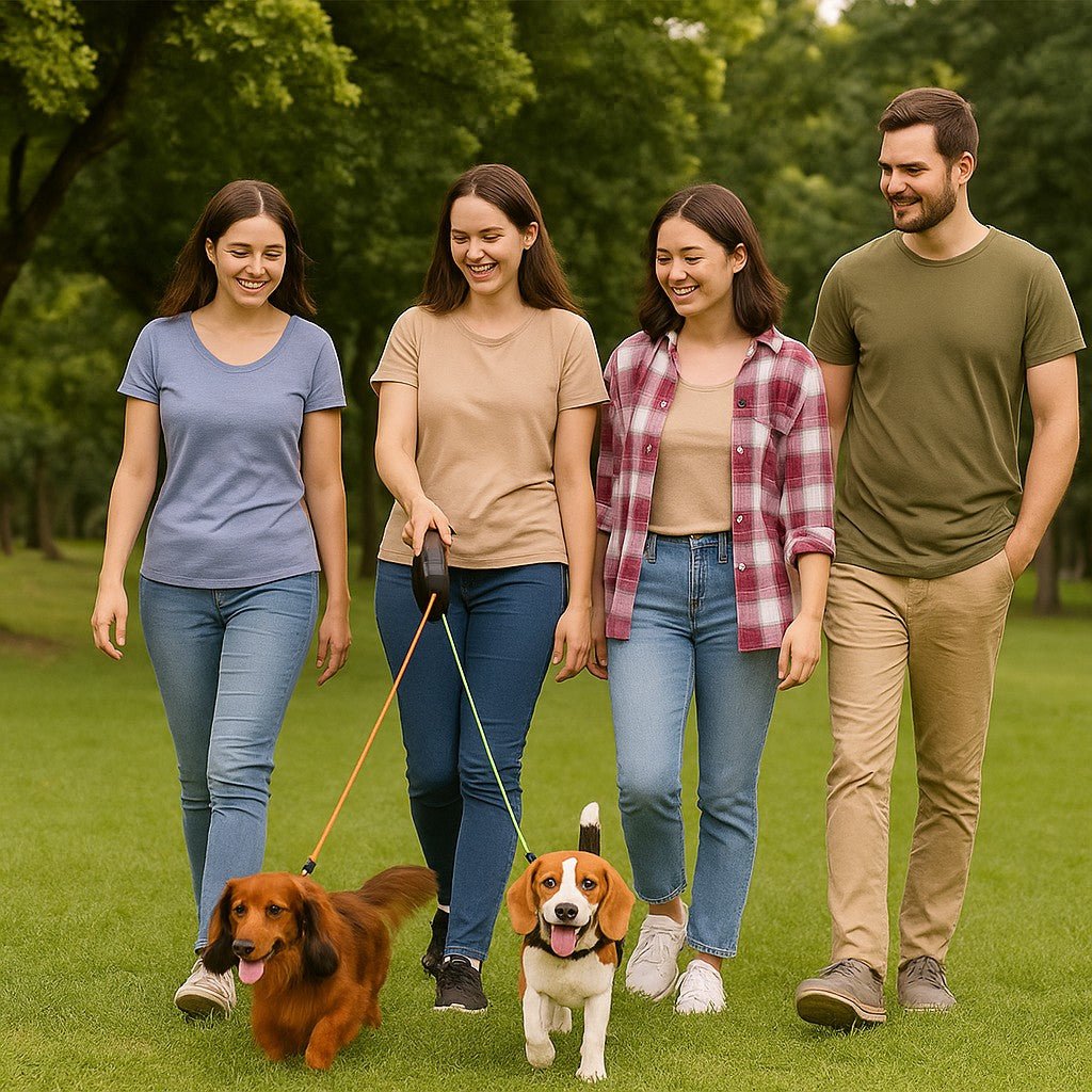 Double laisse pour chien - Laisse'2'Go™ : Promenades simplifiées pour deux chiens - Jappy Toutou