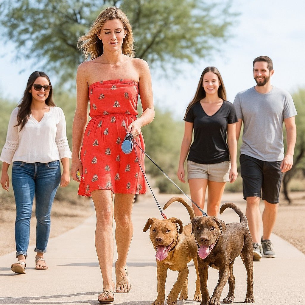 Double laisse pour chien - Laisse'2'Go™ : Promenades simplifiées pour deux chiens - Jappy Toutou