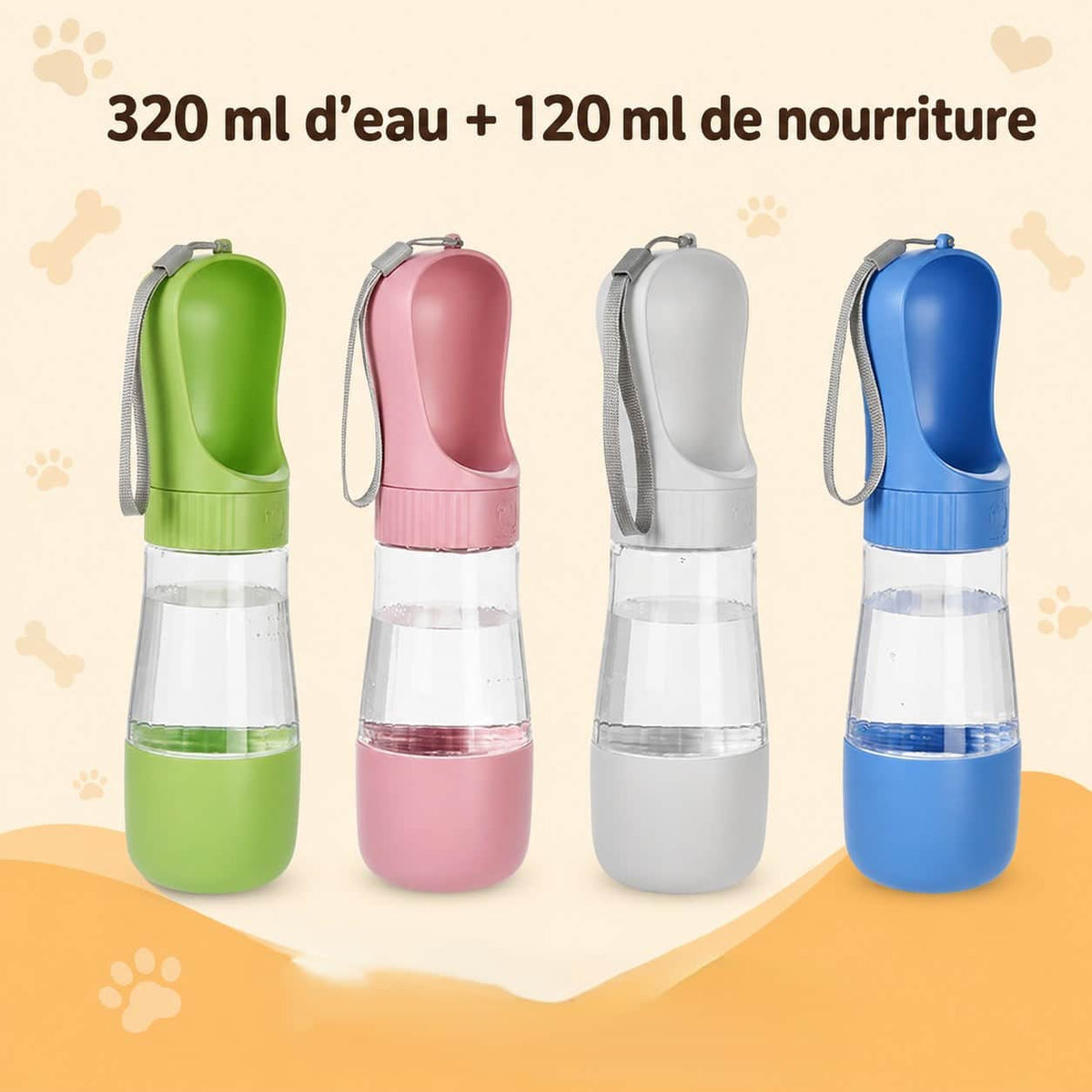 Gourde chien | JappyAqua™ Portable Étanche - Jappy Toutou