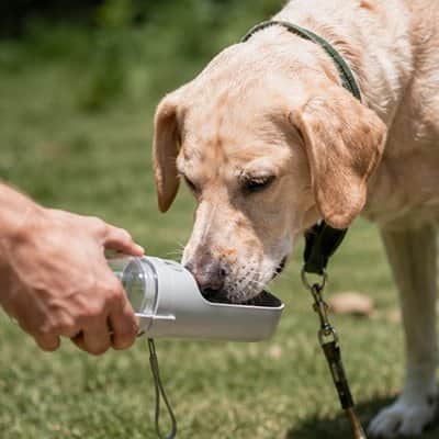 Gourde pour Chien : Gourde pour Chien•JappyOasis2™ : Autonomie hydrique