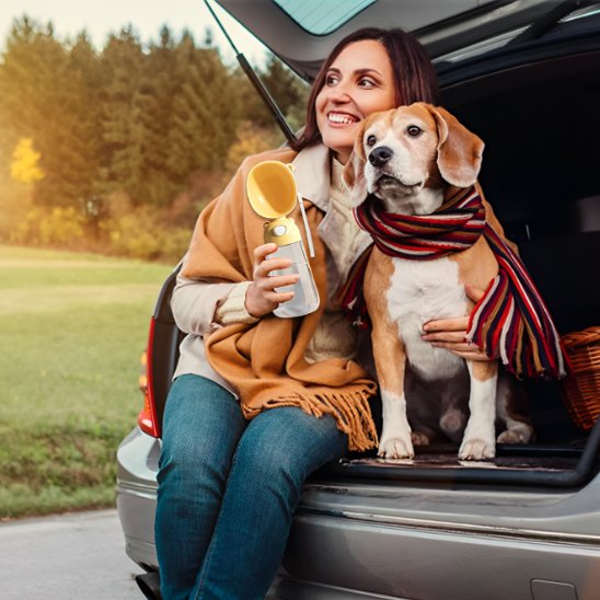 Gourde pour chien • JappyGourde™: Portabilité optimale