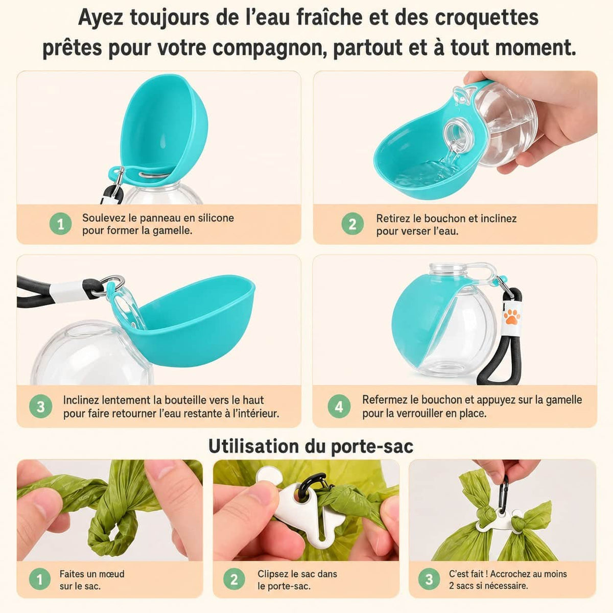 Gourde pour chien | JappySplash™ - Jappy Toutou