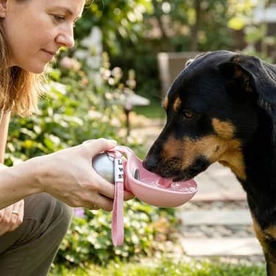Gourde pour Chien | JappySplash™ INOX - Jappy Toutou