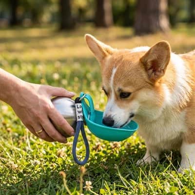 Gourde pour Chien | JappySplash™ INOX - Jappy Toutou