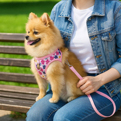 Harnais petit chien | ÉclatFloral™ - Jappy Toutou