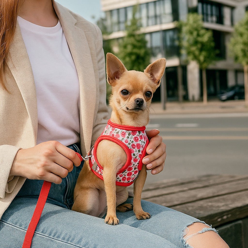 Harnais petit chien | ÉclatFloral™ - Jappy Toutou