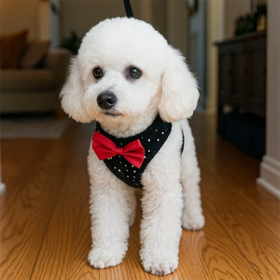 Harnais pour petit chien | PetComfort™ noir - Jappy Toutou