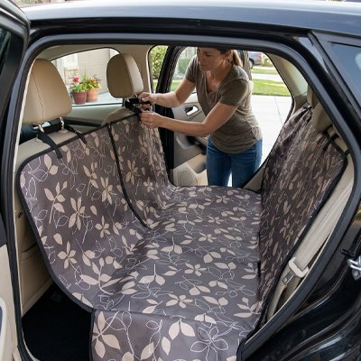 Housse voiture chien | JappyProtect-Tout™ : Matériau imperméable 