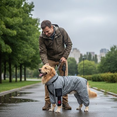 Imperméable chien•JappyCityDry™ : Sangles de maintien