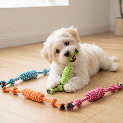 Jouet pour chien​• Jappy Croc’2nœud™ : Adapté aux petites et moyennes races