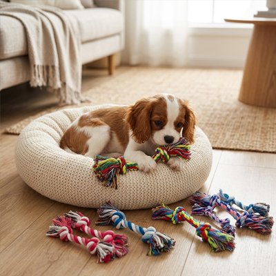 Jouet pour chien​​ • JappyNoeud Rigolo™ : Interactif: Idéal pour le jeu 