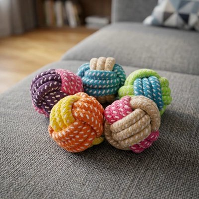 Jouet pour chien​​•Croc’nœud™ : Format: Balles nouées