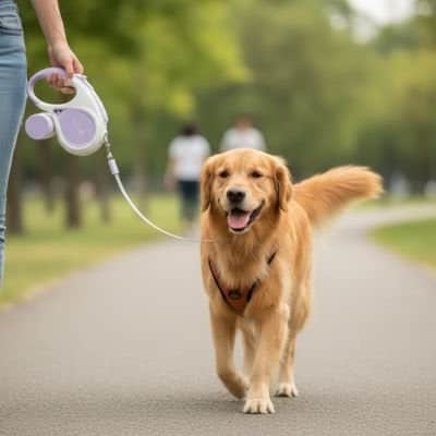 Laisse chien enrouleur | JappyHorizon™ - Jappy Toutou