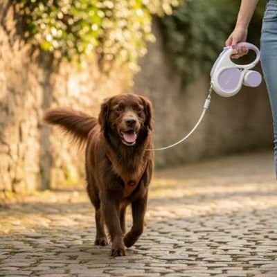 Laisse chien enrouleur | JappyHorizon™ - Jappy Toutou
