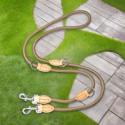 Laisse double pour chien - DuoToutous™ : Promenades sans stress - JappyToutou