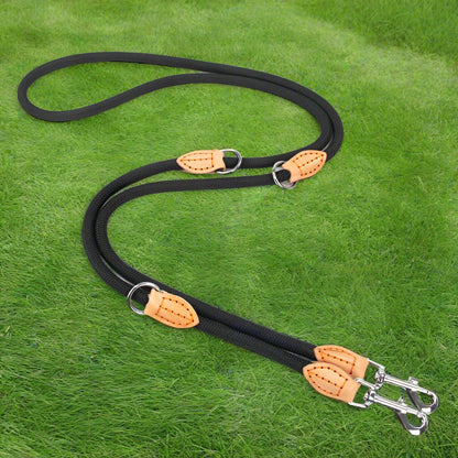 Laisse double pour chien - DuoToutous™ : Promenades sans stress - JappyToutou