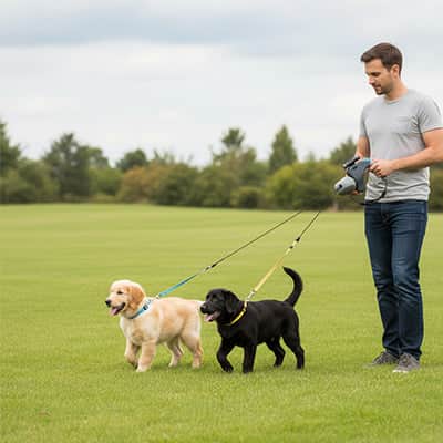 Laisse double pour Chien | JappyTandem™ - Jappy Toutou