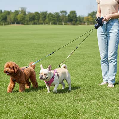 Laisse double pour Chien | JappyTandem™ - Jappy Toutou