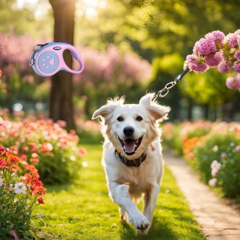 Laisse enrouleur petit chien : La solution idéale pour vos promenades quotidiennes - www.JappyToutou.com