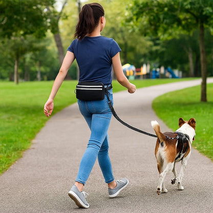 Laisse main libre chien / Double , Simple laisse multiple usage - Jappy Toutou