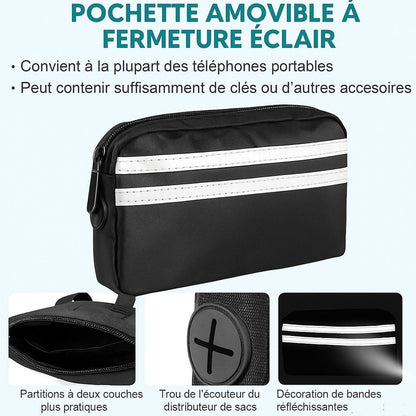 Laisse main libre chien / Double , Simple laisse multiple usage - Jappy Toutou