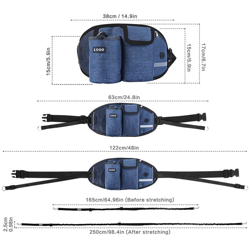 Laisse main libre pour chien - SmartBeltLeach™ : Liberté et Contrôle en Harmonie - Jappy Toutou