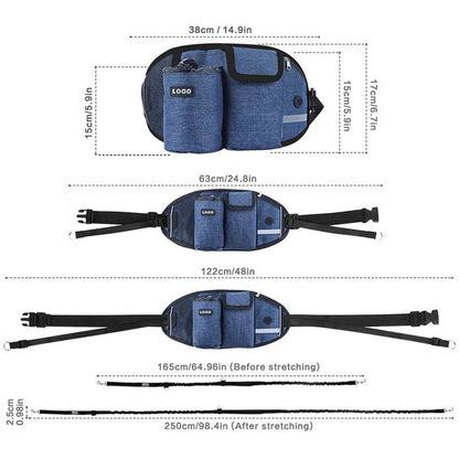 Laisse main libre pour chien - SmartBeltLeach™ : Liberté et Contrôle en Harmonie - Jappy Toutou