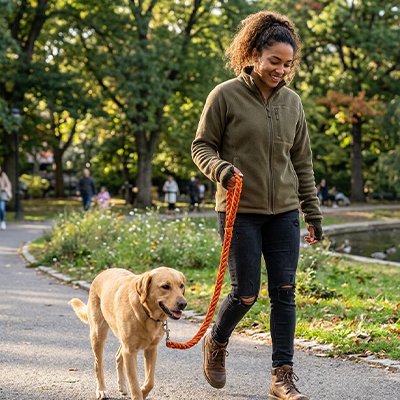 Laisse pour Chien • JappyDouceMarche™ : Longueur adaptée:
