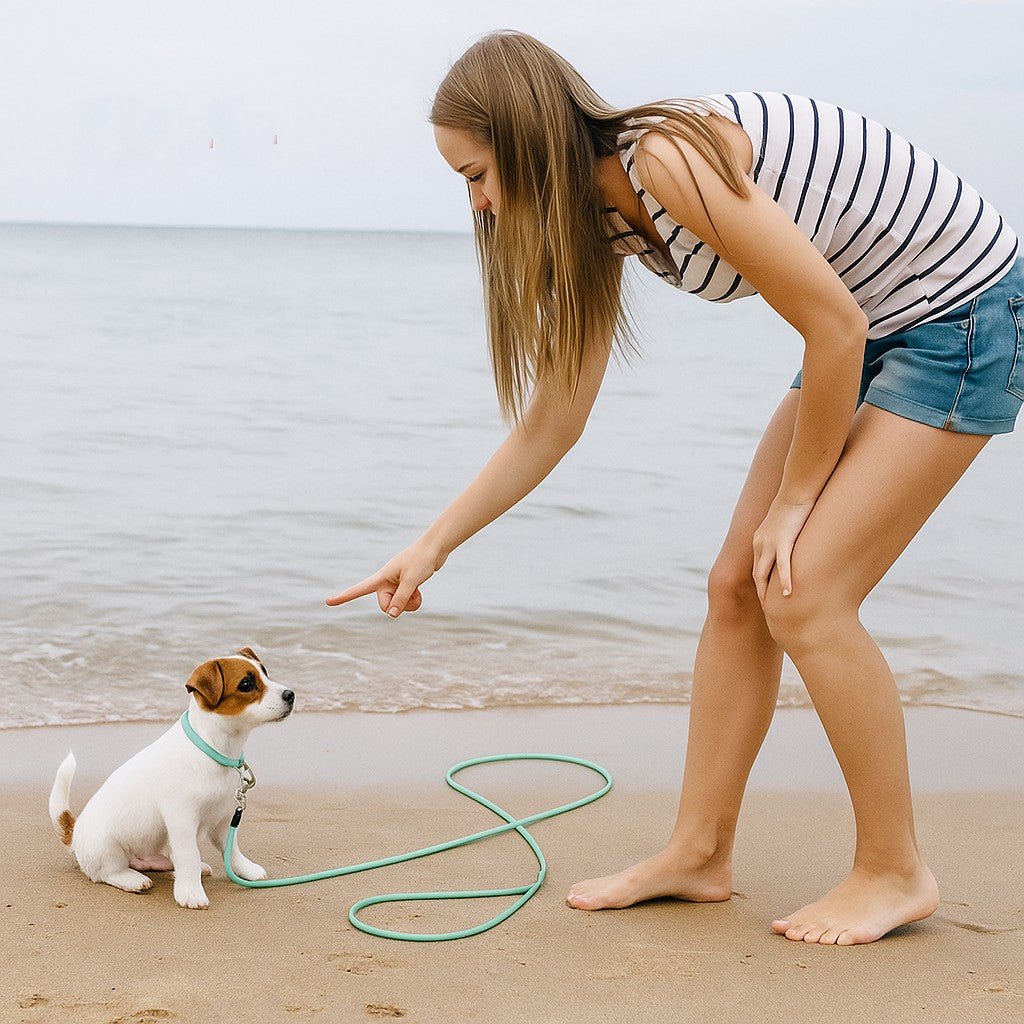 Longe pour chiot - Entrainement, Rappel, Jeu tout dans une laisse - Jappy Toutou