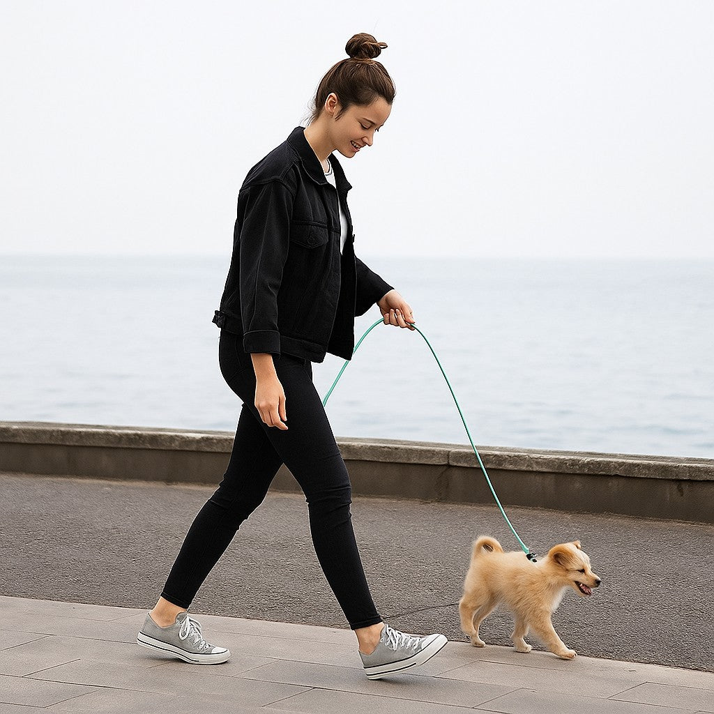 Longe pour chiot - Entrainement, Rappel, Jeu tout dans une laisse - Jappy Toutou