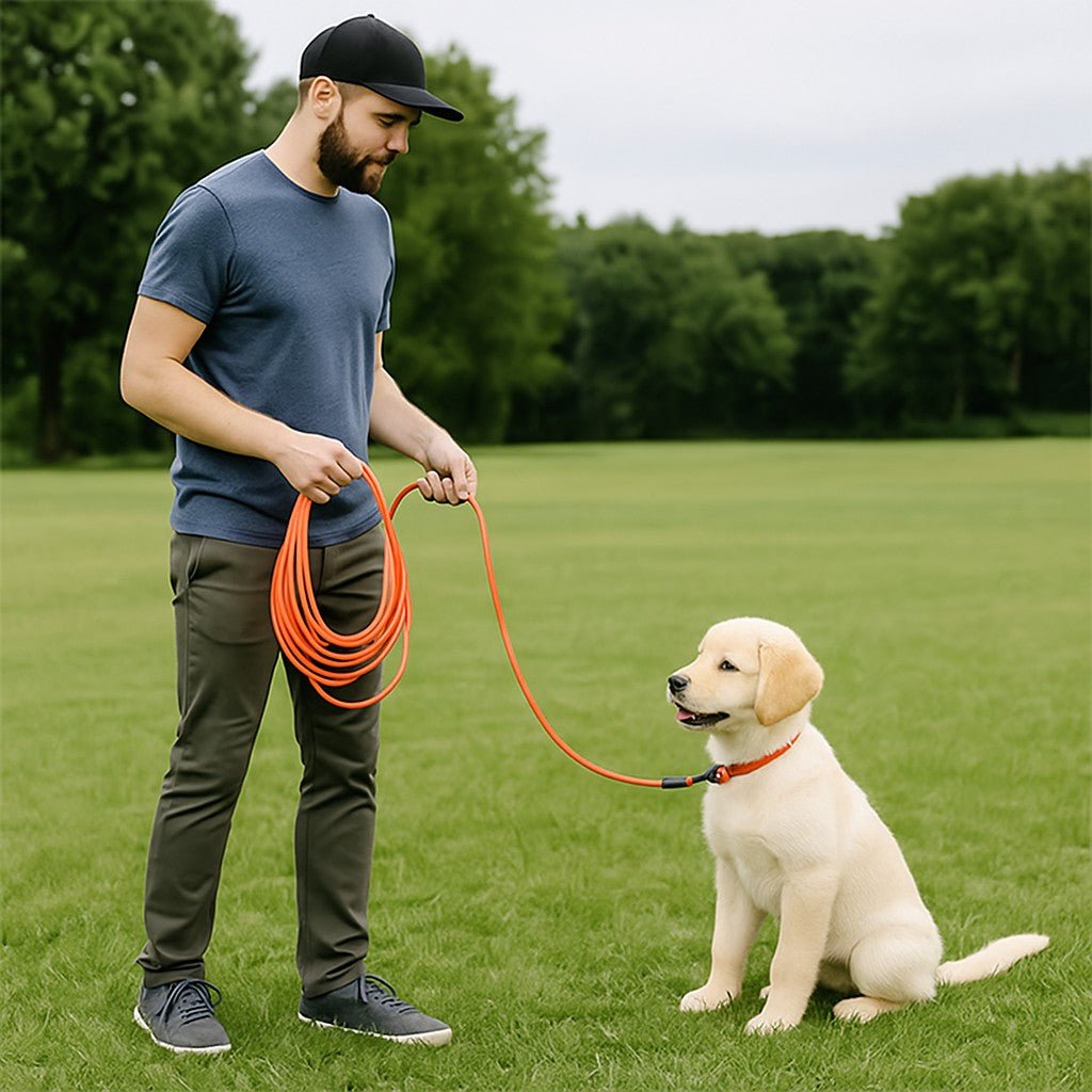 Longe pour chiot - Entrainement, Rappel, Jeu tout dans une laisse - Jappy Toutou