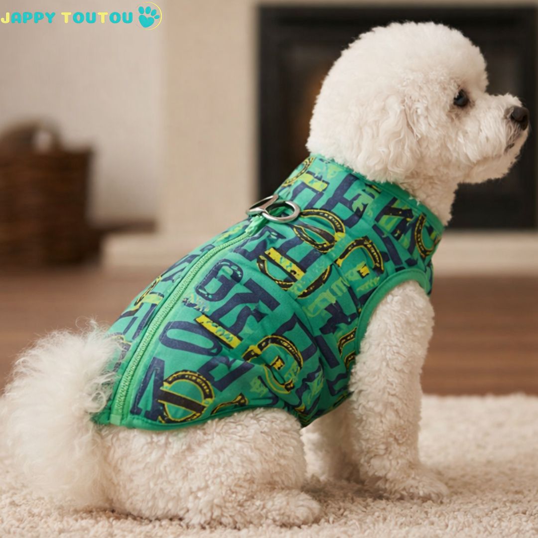 Manteau Chien | ImperHiverConfort™: Fermeture éclair dorsale