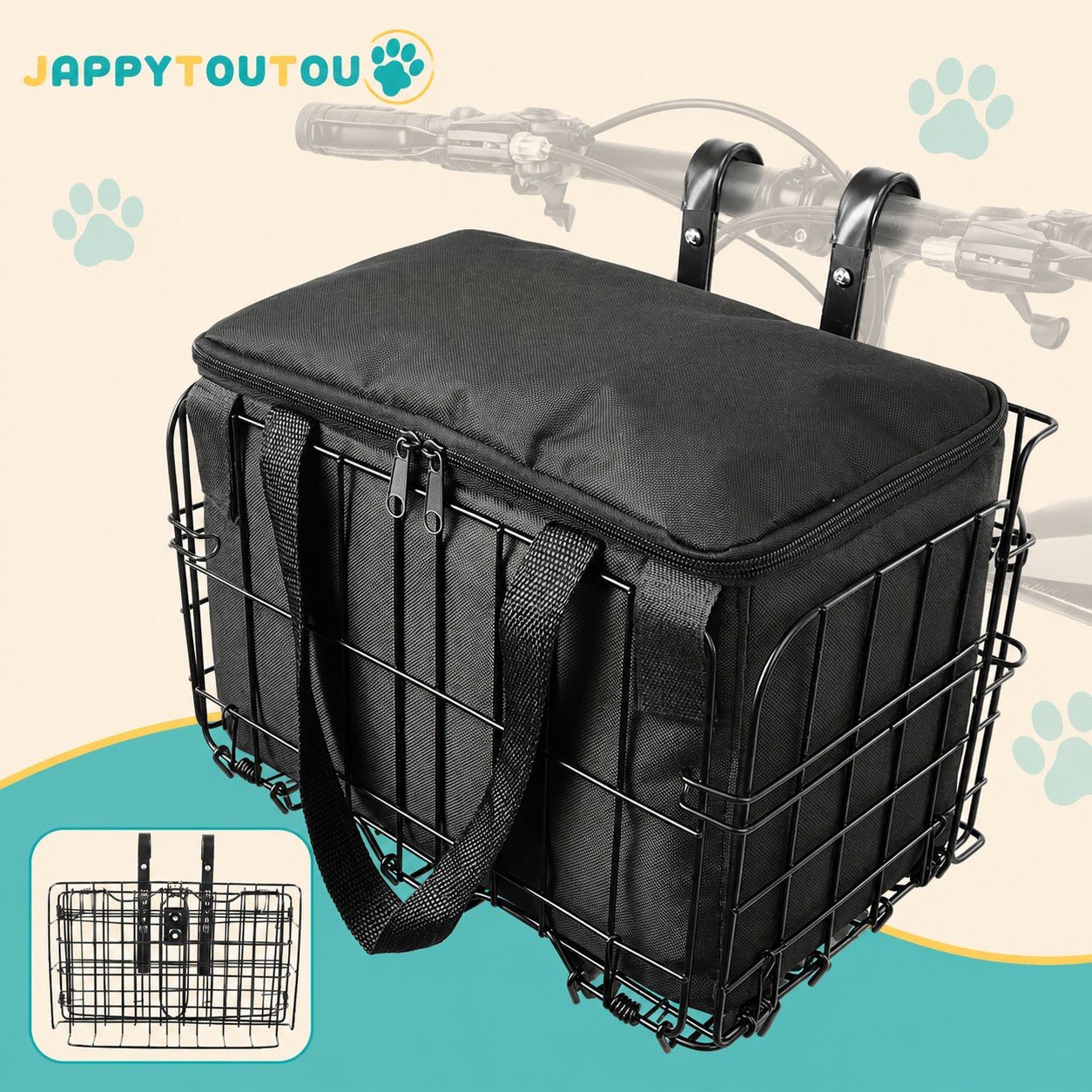 Panier pour Vélo Chien | JappyModulWouf™ - Jappy Toutou