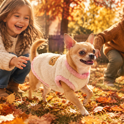 Pull pour Chien | Jappy RoseCosyBear™ : Confort toutes saisons