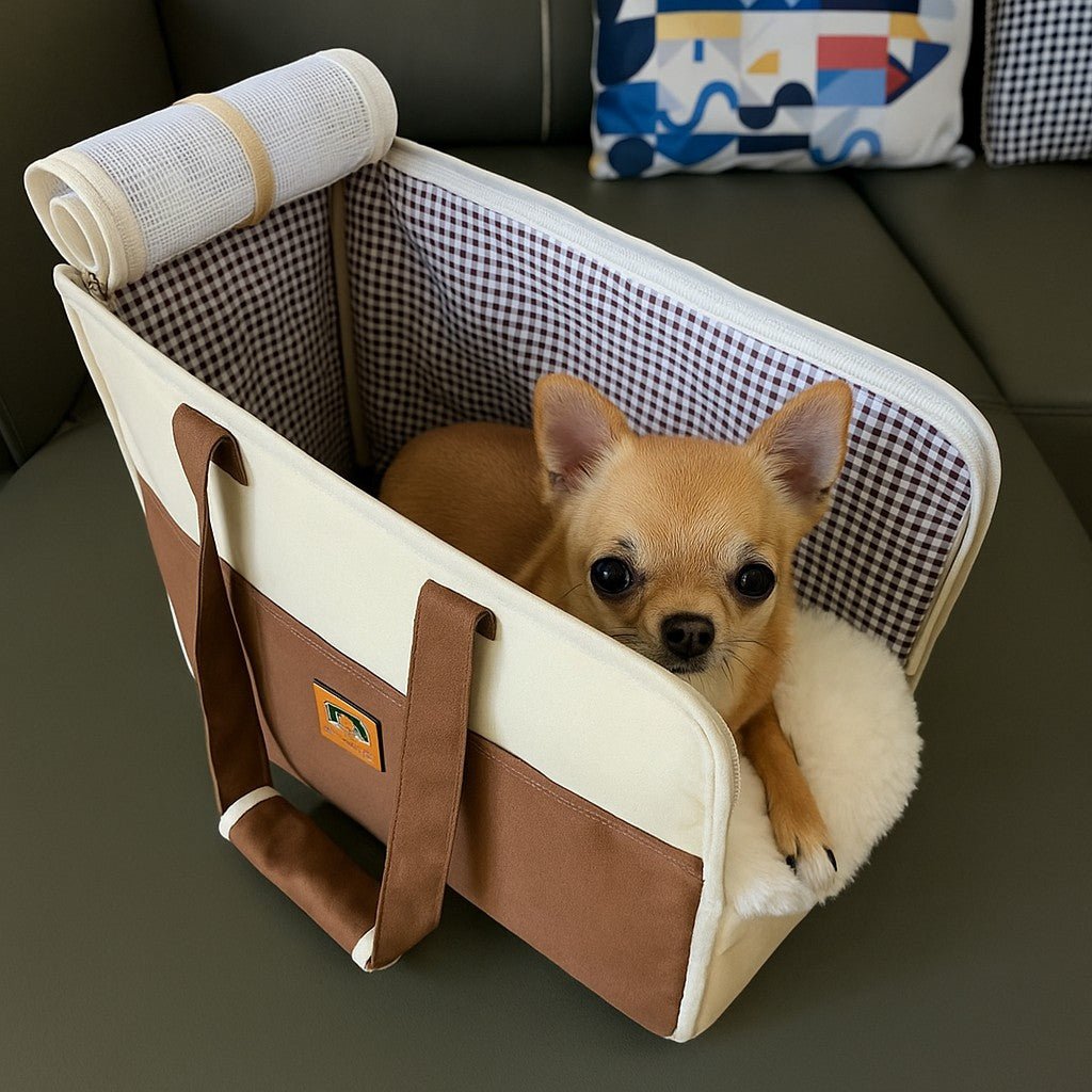 Sac de transport chien - SacPoppy™ : confort, sécurité pour vos voyages - Jappy Toutou