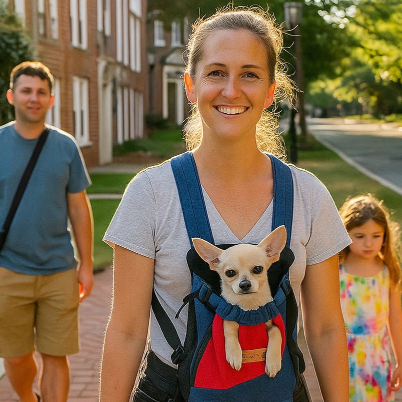 Sac de transport pour chien –Balades à Deux™ en famille - Jappy Toutou